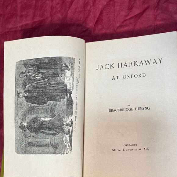 Antique Jack Harkaway at Oxford by Bracebridge Hemyng 1900 Donohue HC - Picture 4 of 9